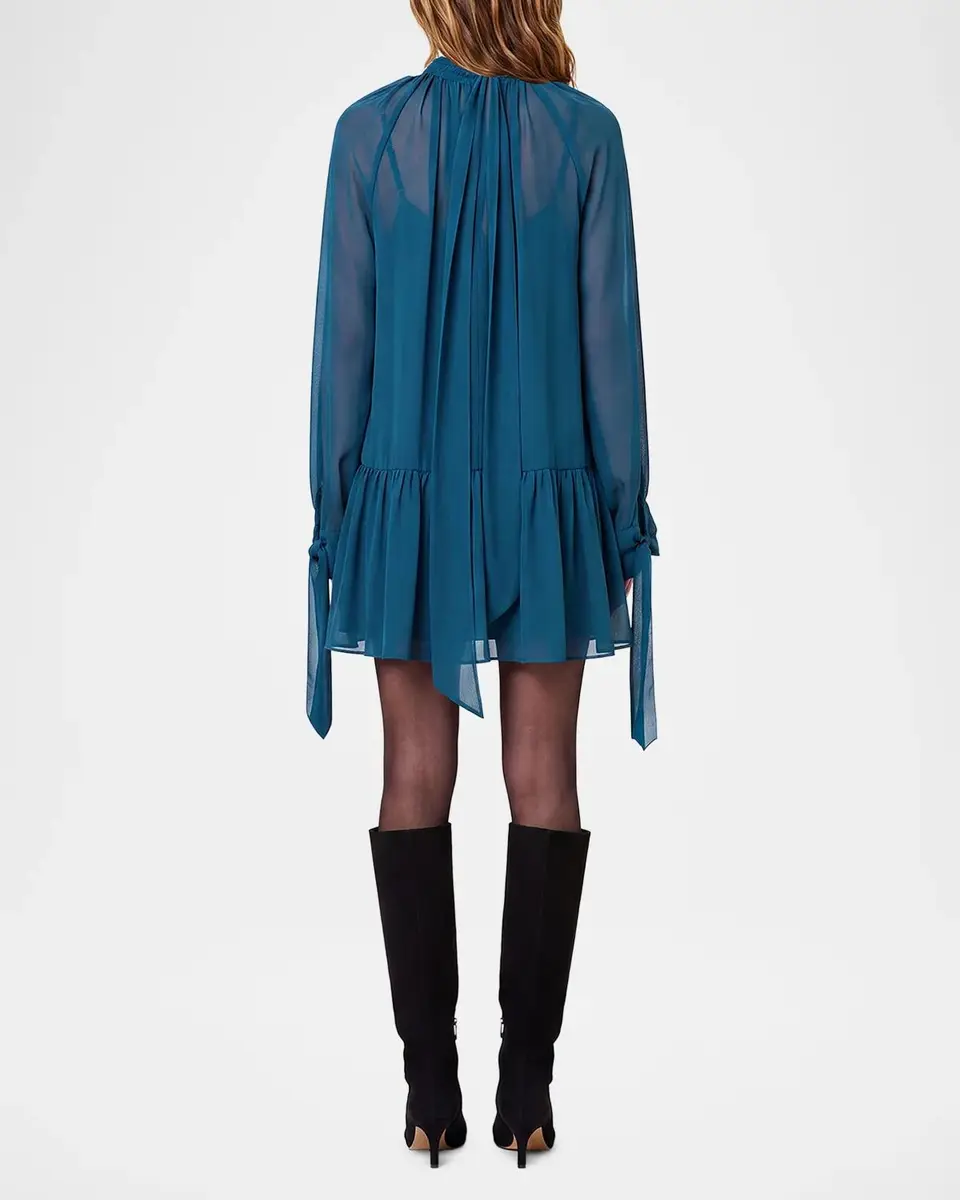 NICHOLAS Eliza Georgette Flounce Mini Dress | Thumbnail 3