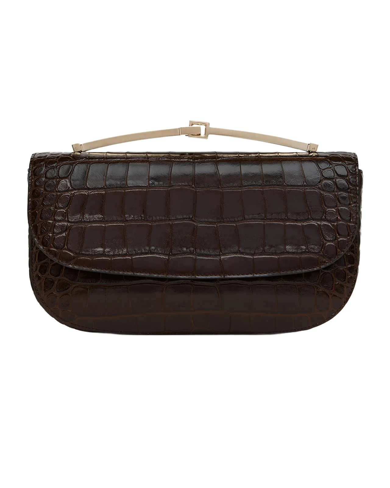 Tom Ford Arc Mini Croc-Embossed Leather Crossbody Bag