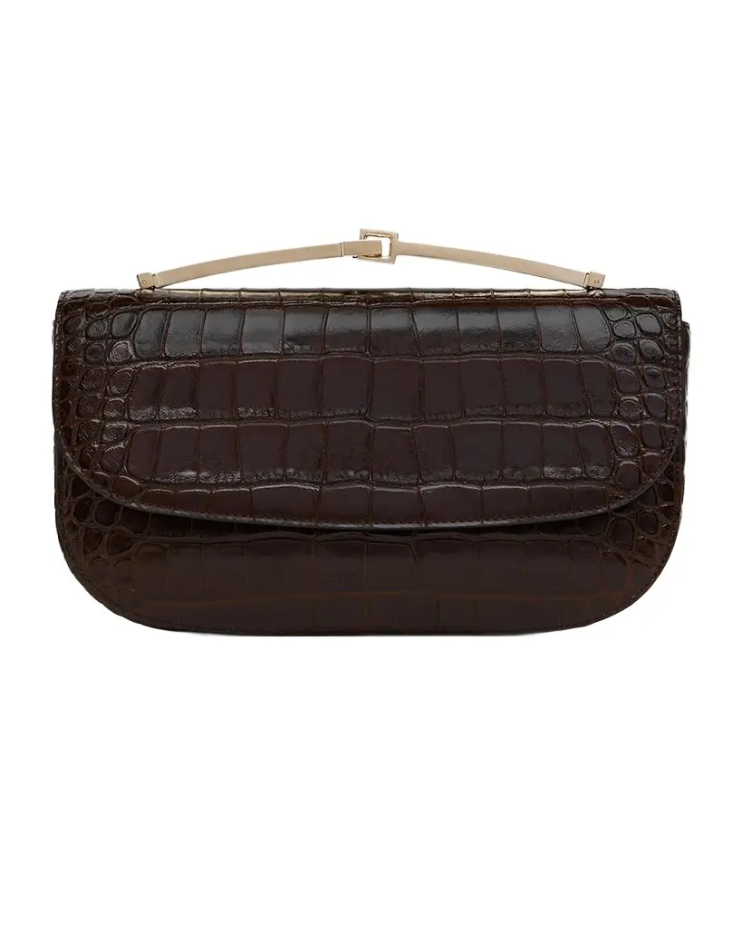 Tom Ford Arc Mini Croc-Embossed Leather Crossbody Bag