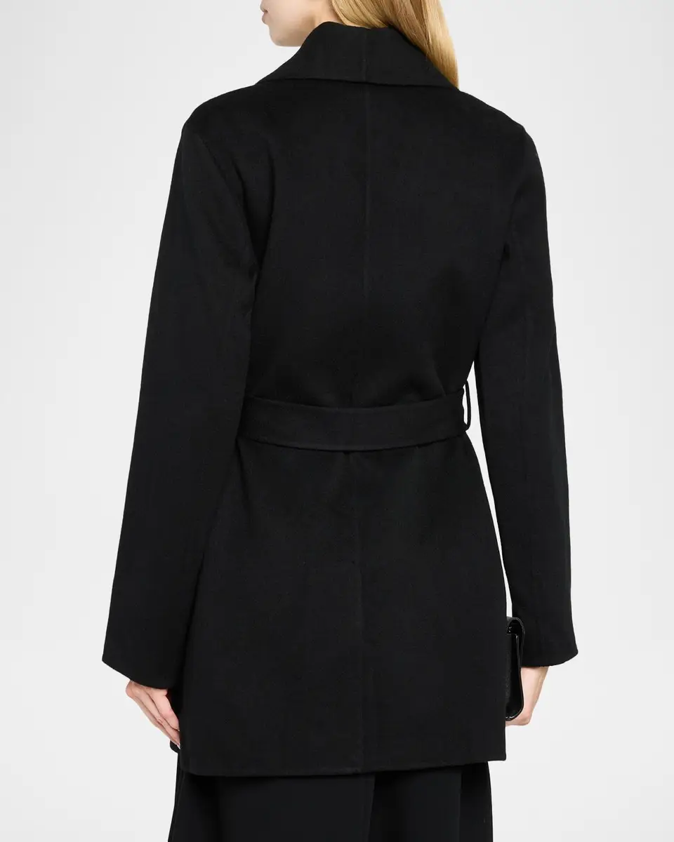 Sofia Cashmere Double Face Wool-Cashmere-Blend Belted Wrap Coat | Thumbnail 3 Sofia Cashmere Double Face Wool-Cashmere-Blend Belted Wrap Coat | Thumbnail 3