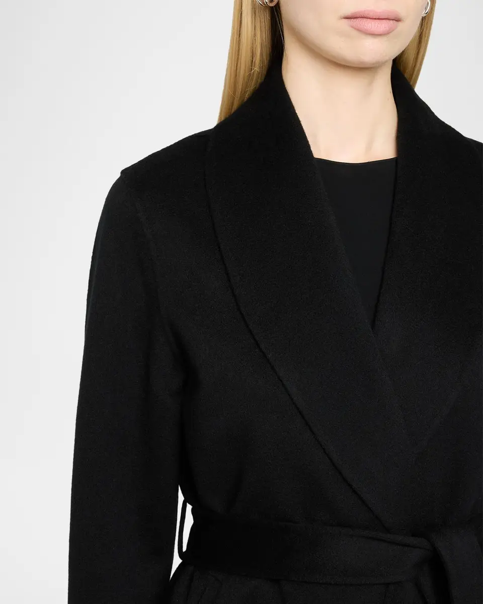 Sofia Cashmere Double Face Wool-Cashmere-Blend Belted Wrap Coat | Thumbnail 5 Sofia Cashmere Double Face Wool-Cashmere-Blend Belted Wrap Coat | Thumbnail 5