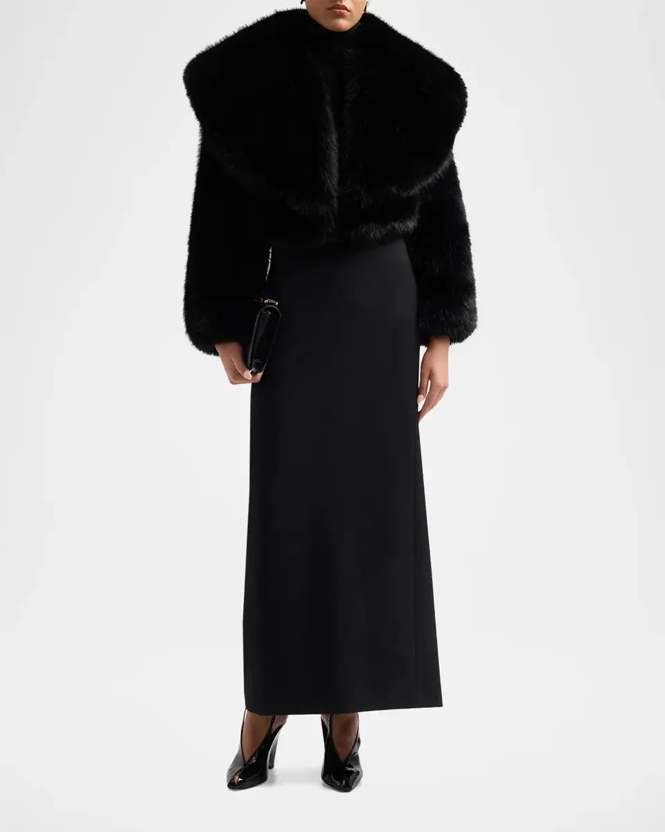 Chiara Boni La Petite Robe Faux Fur Open Front Jacket | Thumbnail 2