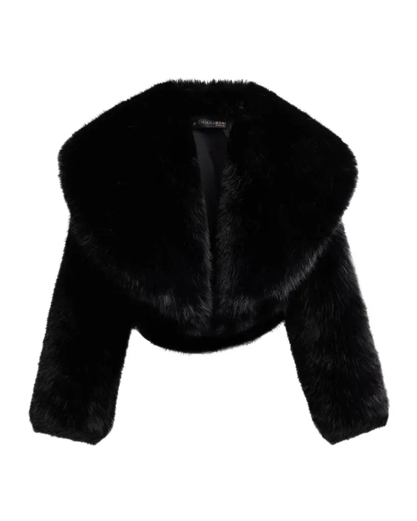 Chiara Boni La Petite Robe Faux Fur Open Front Jacket