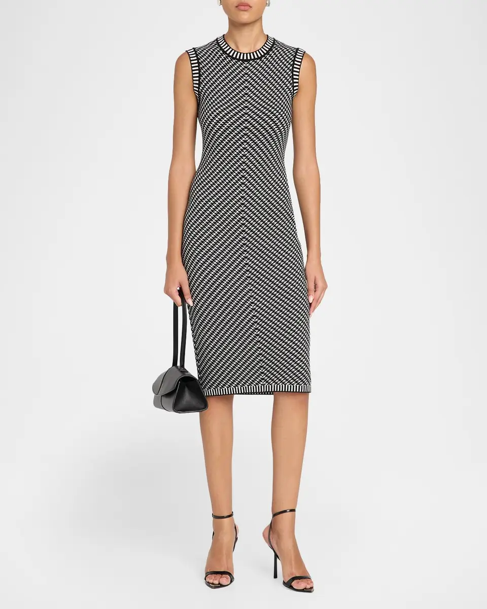 Chiara Boni La Petite Robe Avian Printed Sheath Midi Dress | Thumbnail 2