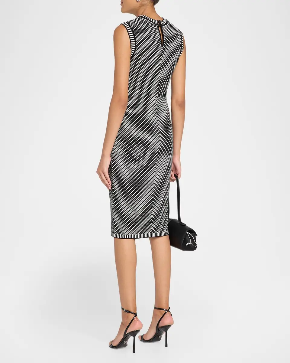 Chiara Boni La Petite Robe Avian Printed Sheath Midi Dress | Thumbnail 3