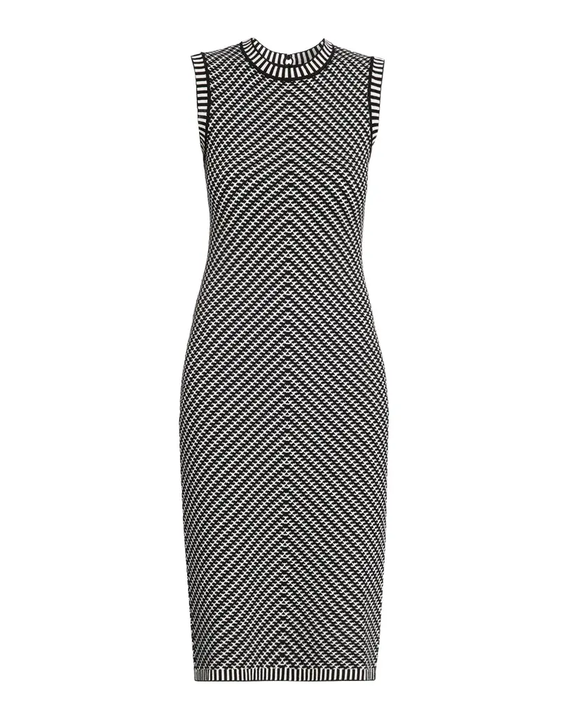 Avian Printed Sheath Midi Dress Avian Printed Sheath Midi Dress
