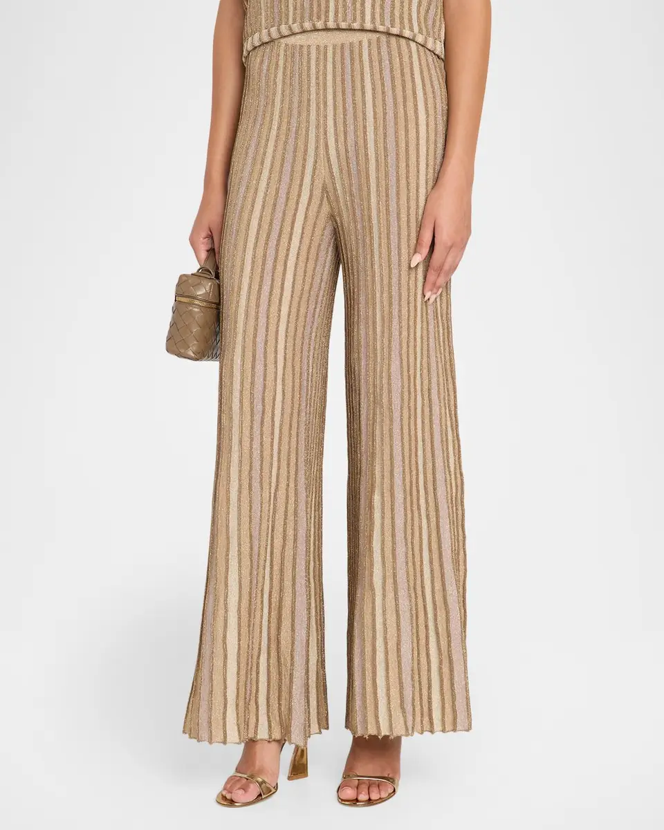 Chiara Boni La Petite Robe Alor Striped Flared Pants | Thumbnail 4 Chiara Boni La Petite Robe Alor Striped Flared Pants | Thumbnail 4