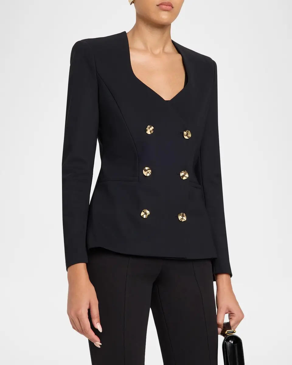 Chiara Boni La Petite Robe Hester Double-Breasted Blazer | Thumbnail 4 Chiara Boni La Petite Robe Hester Double-Breasted Blazer | Thumbnail 4
