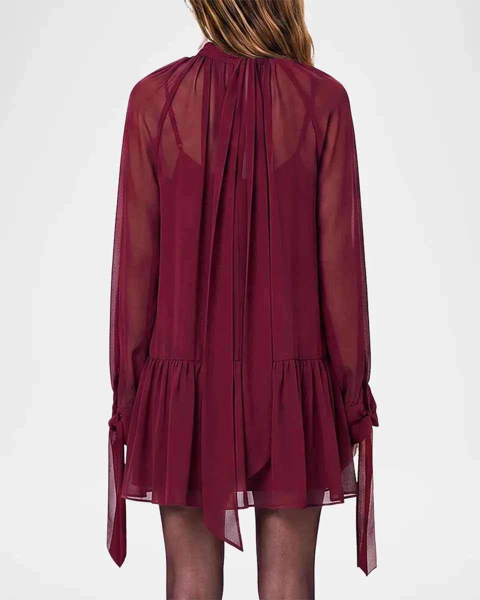 NICHOLAS Eliza Georgette Flounce Mini Dress | Thumbnail 3 NICHOLAS Eliza Georgette Flounce Mini Dress | Thumbnail 3