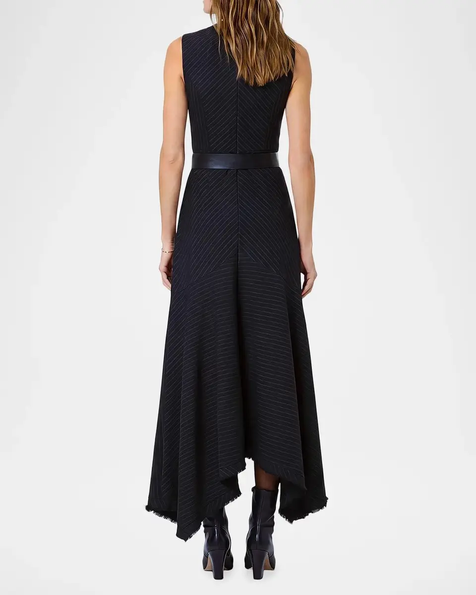 NICHOLAS Carla Handkerchief Pinstripe Maxi Dress | Thumbnail 3 NICHOLAS Carla Handkerchief Pinstripe Maxi Dress | Thumbnail 3