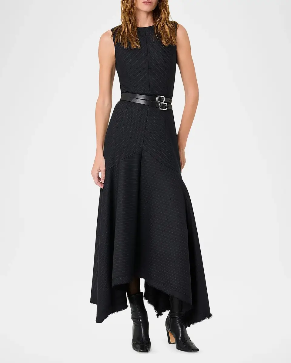 NICHOLAS Carla Handkerchief Pinstripe Maxi Dress | Thumbnail 4 NICHOLAS Carla Handkerchief Pinstripe Maxi Dress | Thumbnail 4