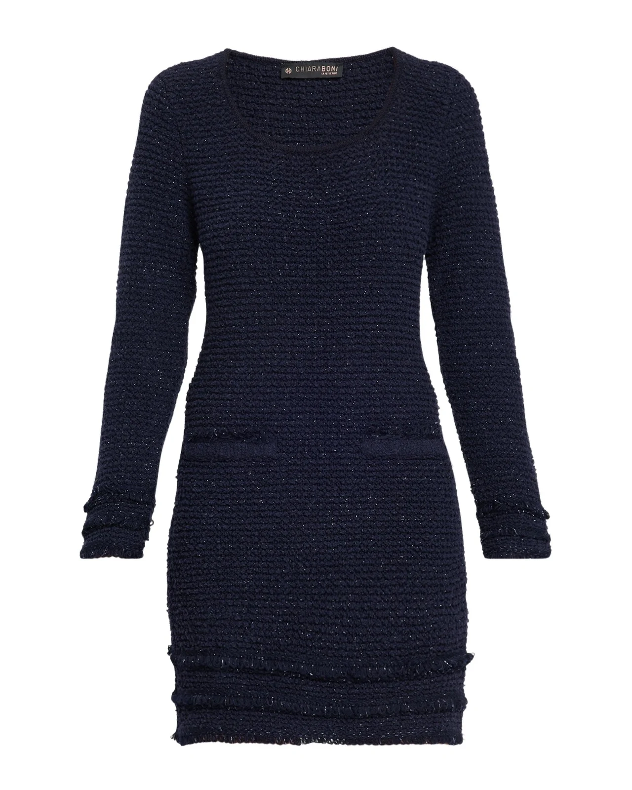 Chiara Boni La Petite Robe Tralor Scoopneck Sheath Mini Dress
