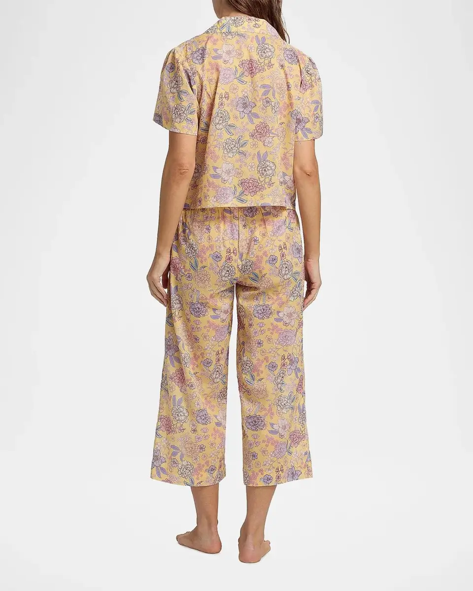 Papinelle Karolina Floral Crop Pajamas | Thumbnail 3 Papinelle Karolina Floral Crop Pajamas | Thumbnail 3