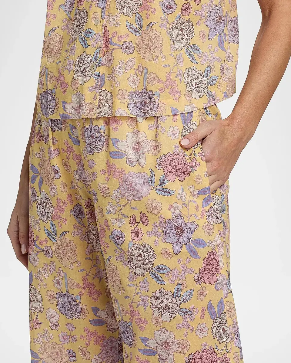 Papinelle Karolina Floral Crop Pajamas | Thumbnail 5 Papinelle Karolina Floral Crop Pajamas | Thumbnail 5