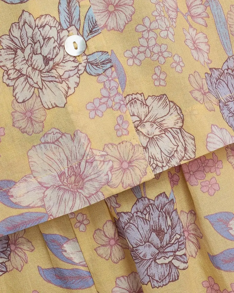 Papinelle Karolina Floral Crop Pajamas | Thumbnail 6 Papinelle Karolina Floral Crop Pajamas | Thumbnail 6