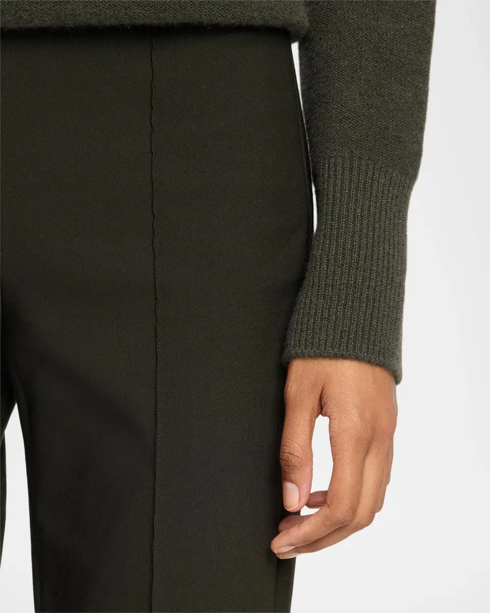 Vince Cropped Flare-Leg Pintuck Pants | Thumbnail 6