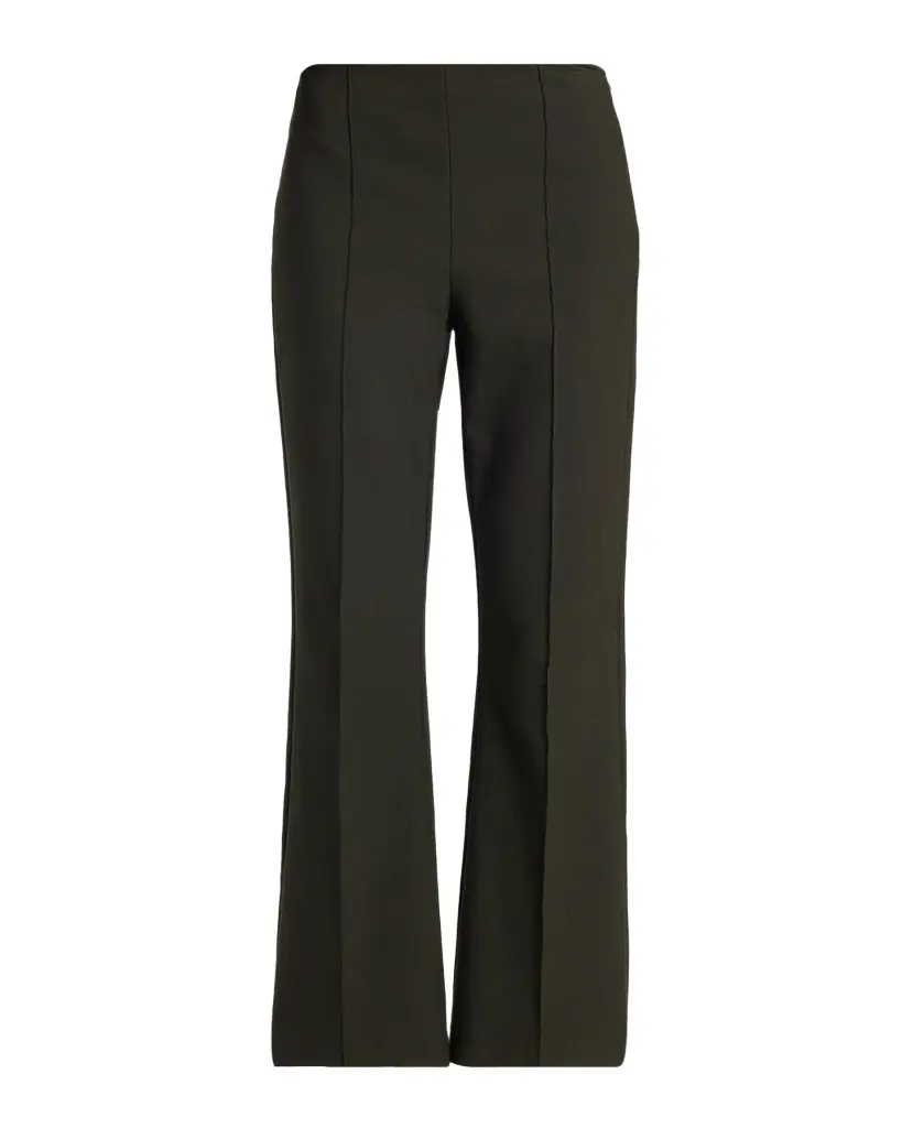 Cropped Flare-Leg Pintuck Pants Cropped Flare-Leg Pintuck Pants