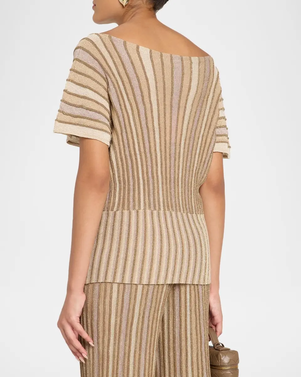 Chiara Boni La Petite Robe Estik Striped Boatneck Top | Thumbnail 3 Chiara Boni La Petite Robe Estik Striped Boatneck Top | Thumbnail 3