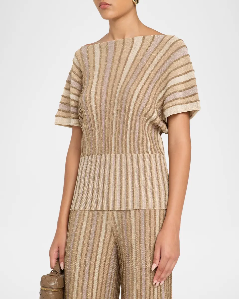 Chiara Boni La Petite Robe Estik Striped Boatneck Top | Thumbnail 4 Chiara Boni La Petite Robe Estik Striped Boatneck Top | Thumbnail 4