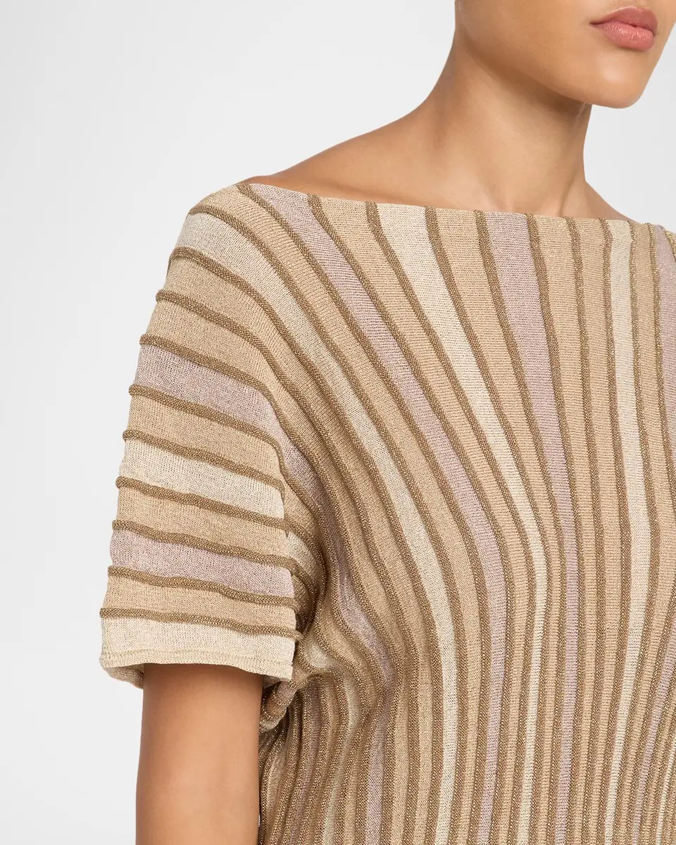 Chiara Boni La Petite Robe Estik Striped Boatneck Top | Thumbnail 5 Chiara Boni La Petite Robe Estik Striped Boatneck Top | Thumbnail 5