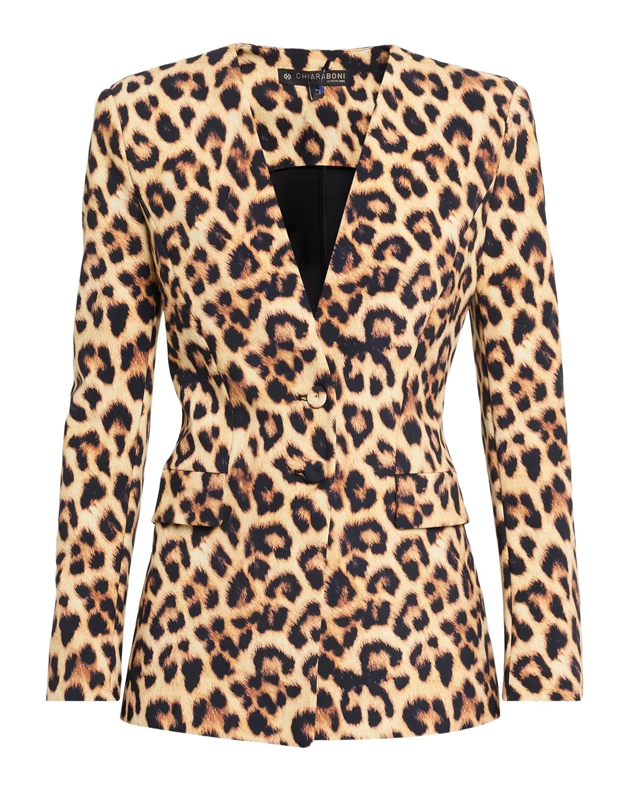 Chiara Boni La Petite Robe Ahita Leopard-Print Blazer