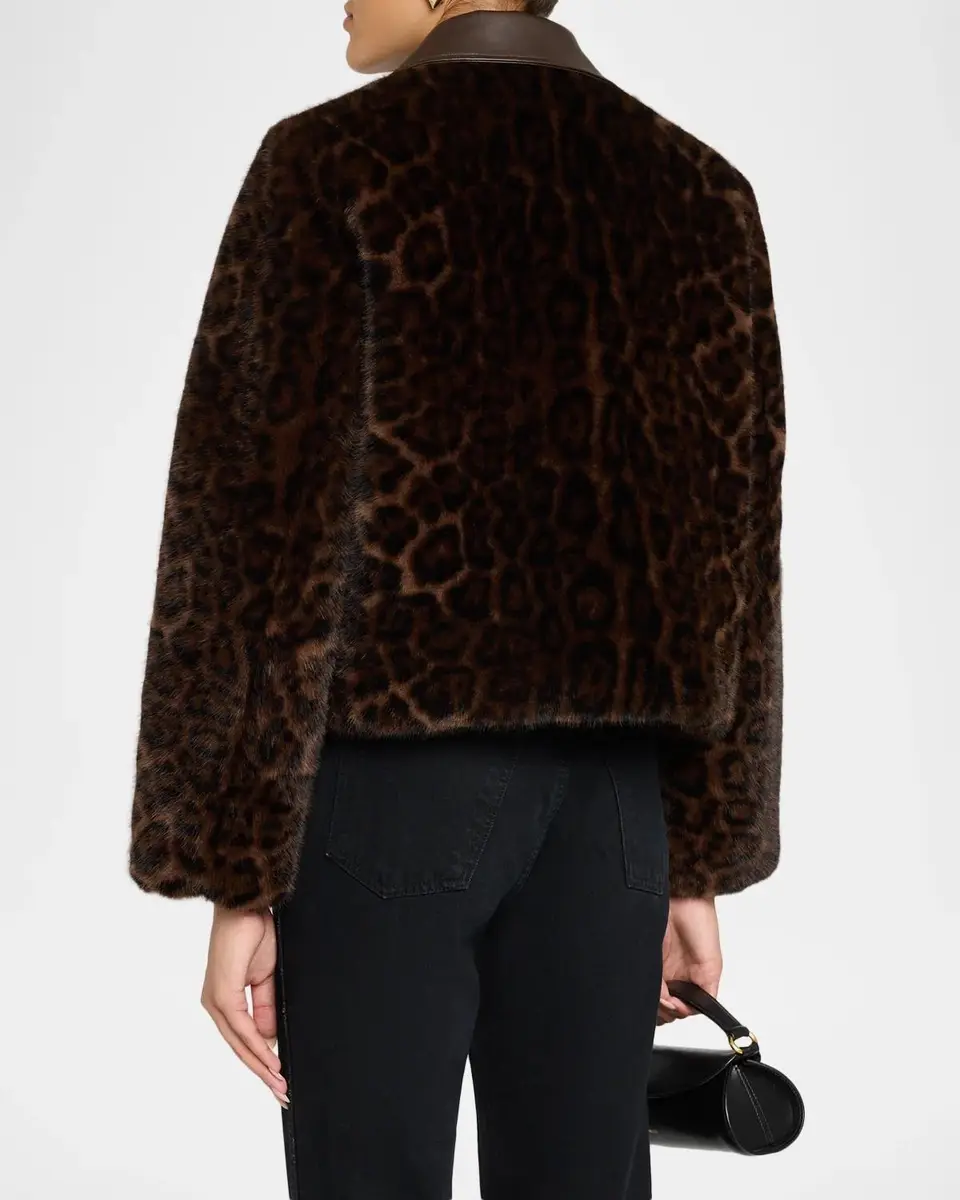 Elie Tahari Leopard-Print Faux Fur Jacket | Thumbnail 3 Elie Tahari Leopard-Print Faux Fur Jacket | Thumbnail 3