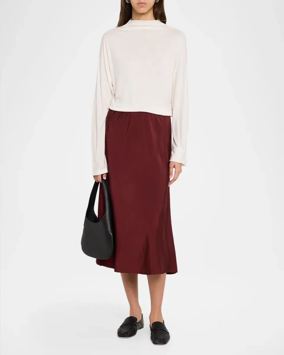 Vince Draped Funnel Neck Top | Thumbnail 2 Vince Draped Funnel Neck Top | Thumbnail 2