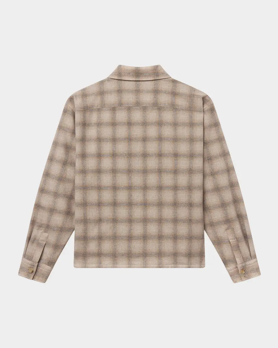 Frame Men's Plaid Wool-Blend Zip-Front Overshirt | Thumbnail 7