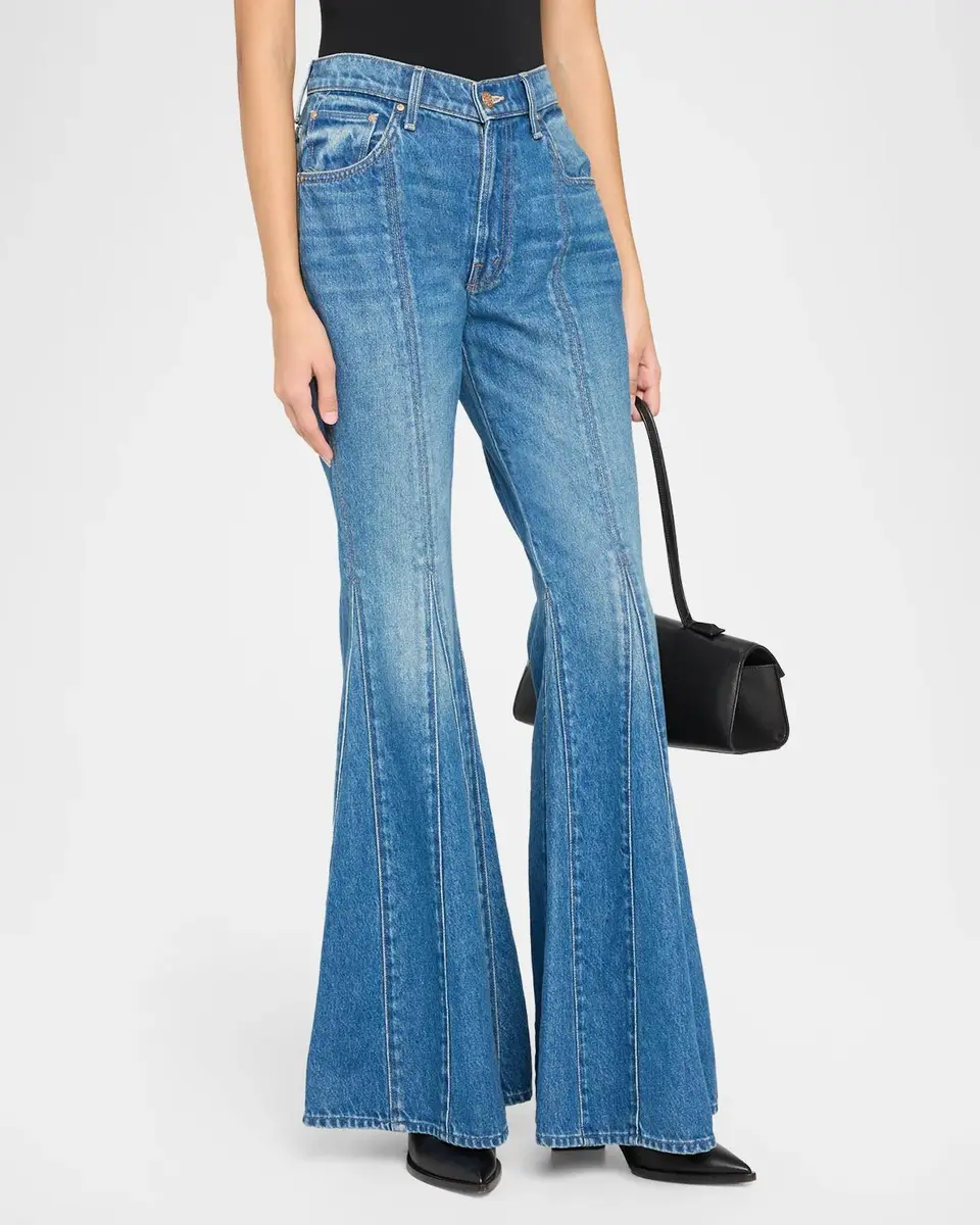 Mother The Seamed Dollop Heel Flared Jeans | Thumbnail 4 Mother The Seamed Dollop Heel Flared Jeans | Thumbnail 4