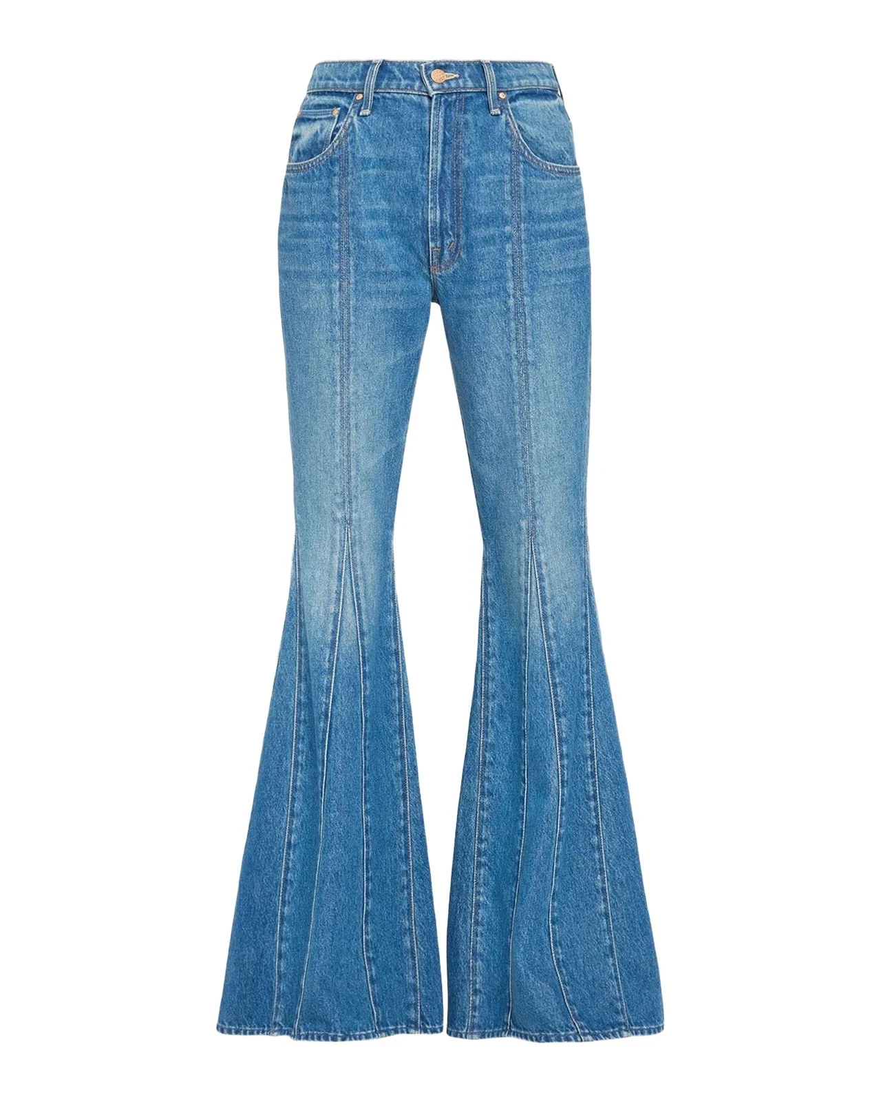 The Seamed Dollop Heel Flared Jeans