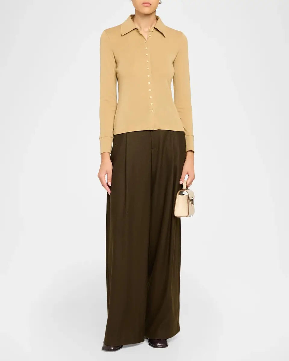 Vince Multi-Button Collared Cardigan Top | Thumbnail 2 Vince Multi-Button Collared Cardigan Top | Thumbnail 2