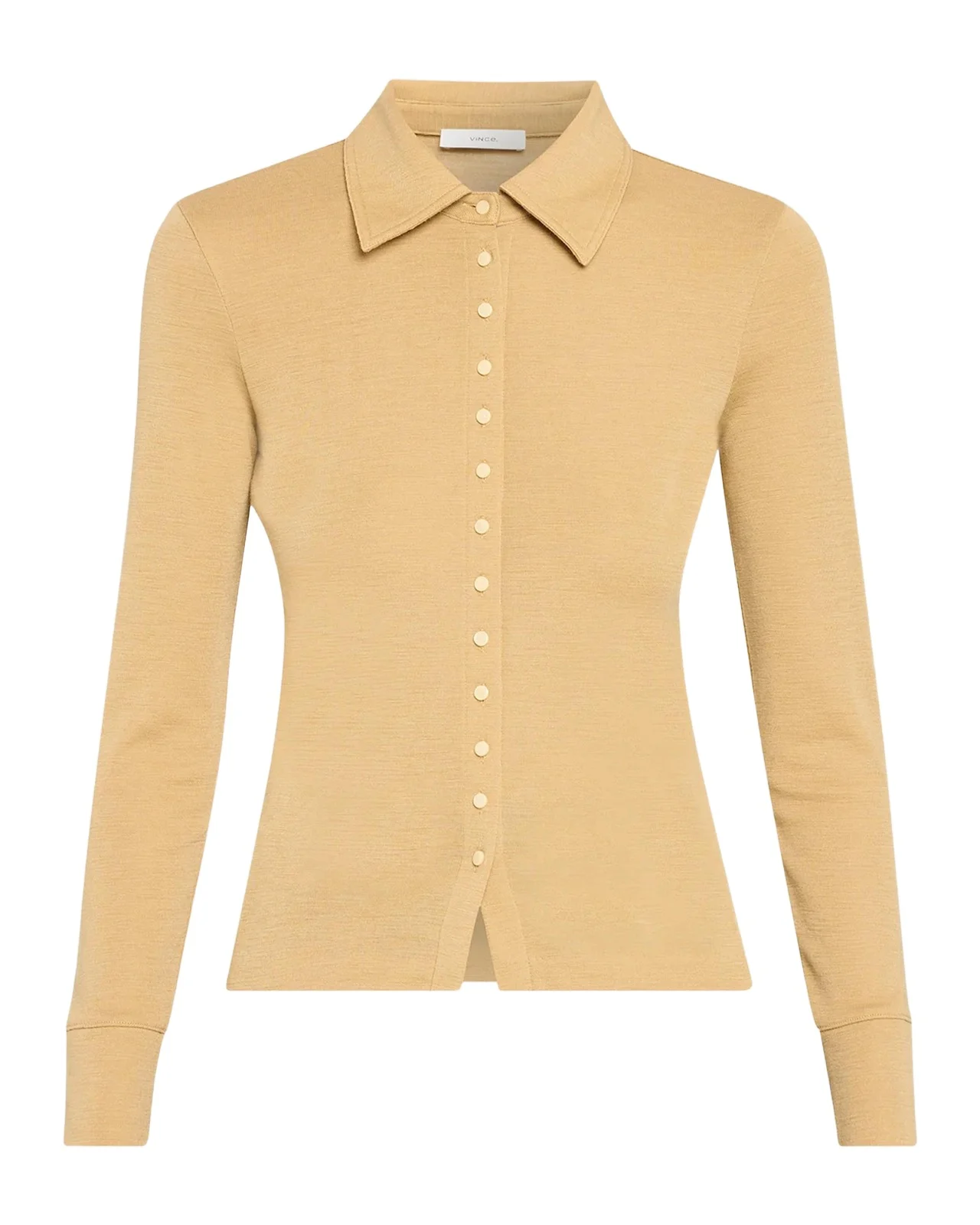 Vince Multi-Button Collared Cardigan Top
