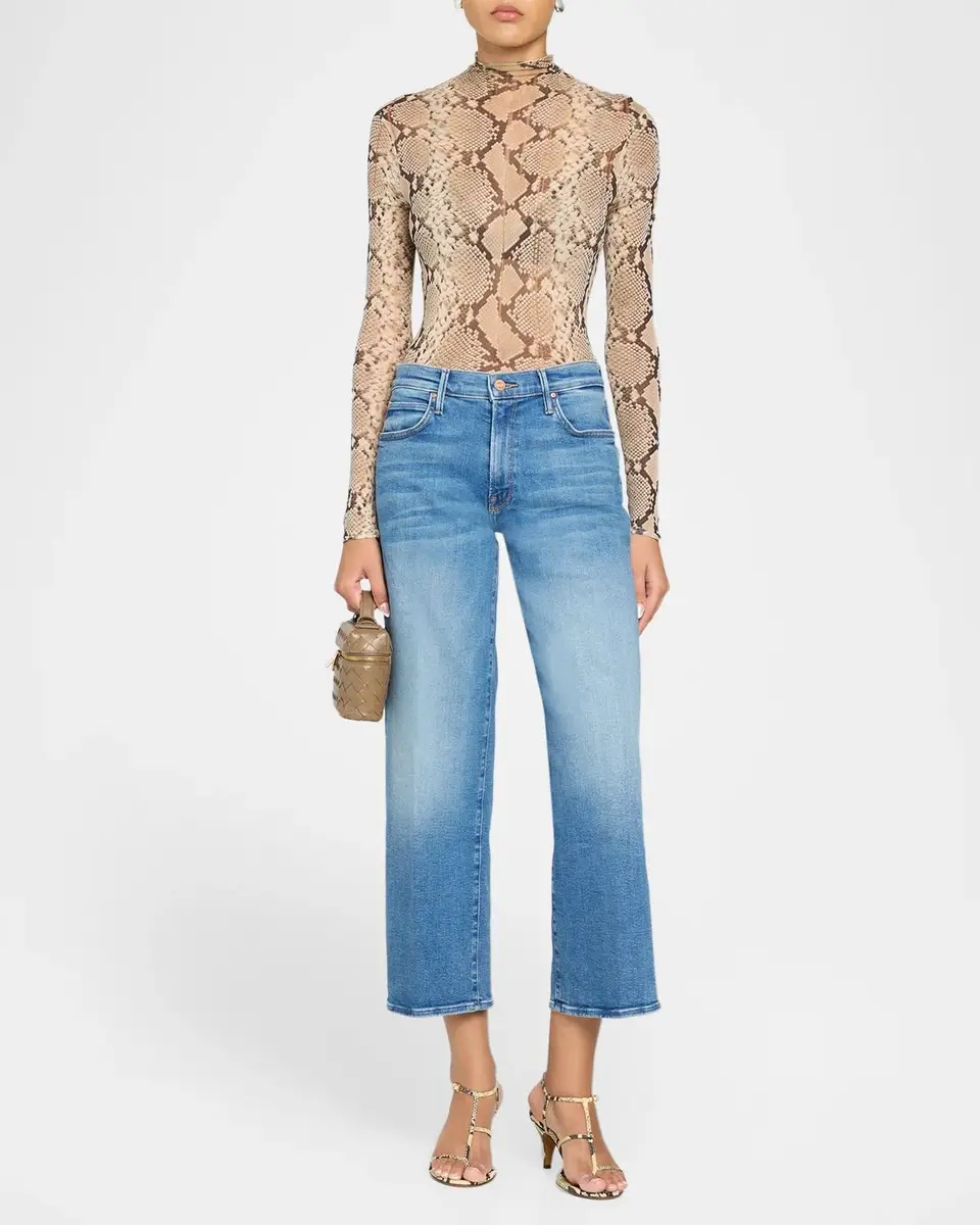 Mother Mid-Rise Tunnel Jeans | Thumbnail 2