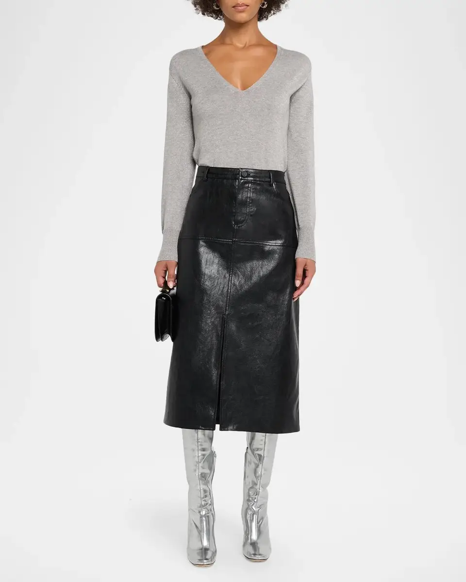 Kobi Halperin Leslie Faux-Leather Pencil Skirt | Thumbnail 2 Kobi Halperin Leslie Faux-Leather Pencil Skirt | Thumbnail 2