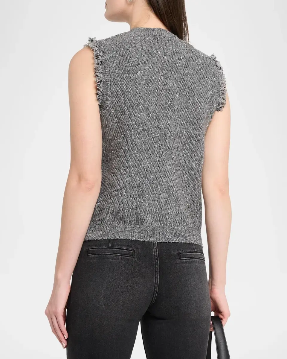 Kobi Halperin Fringed Tweed Sweater Vest | Thumbnail 3 Kobi Halperin Fringed Tweed Sweater Vest | Thumbnail 3