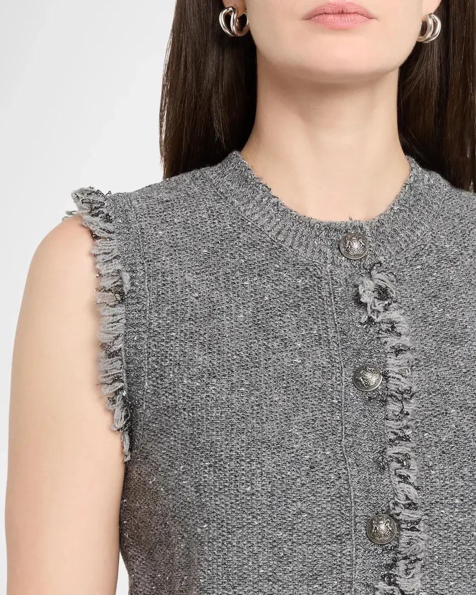 Kobi Halperin Fringed Tweed Sweater Vest | Thumbnail 5 Kobi Halperin Fringed Tweed Sweater Vest | Thumbnail 5