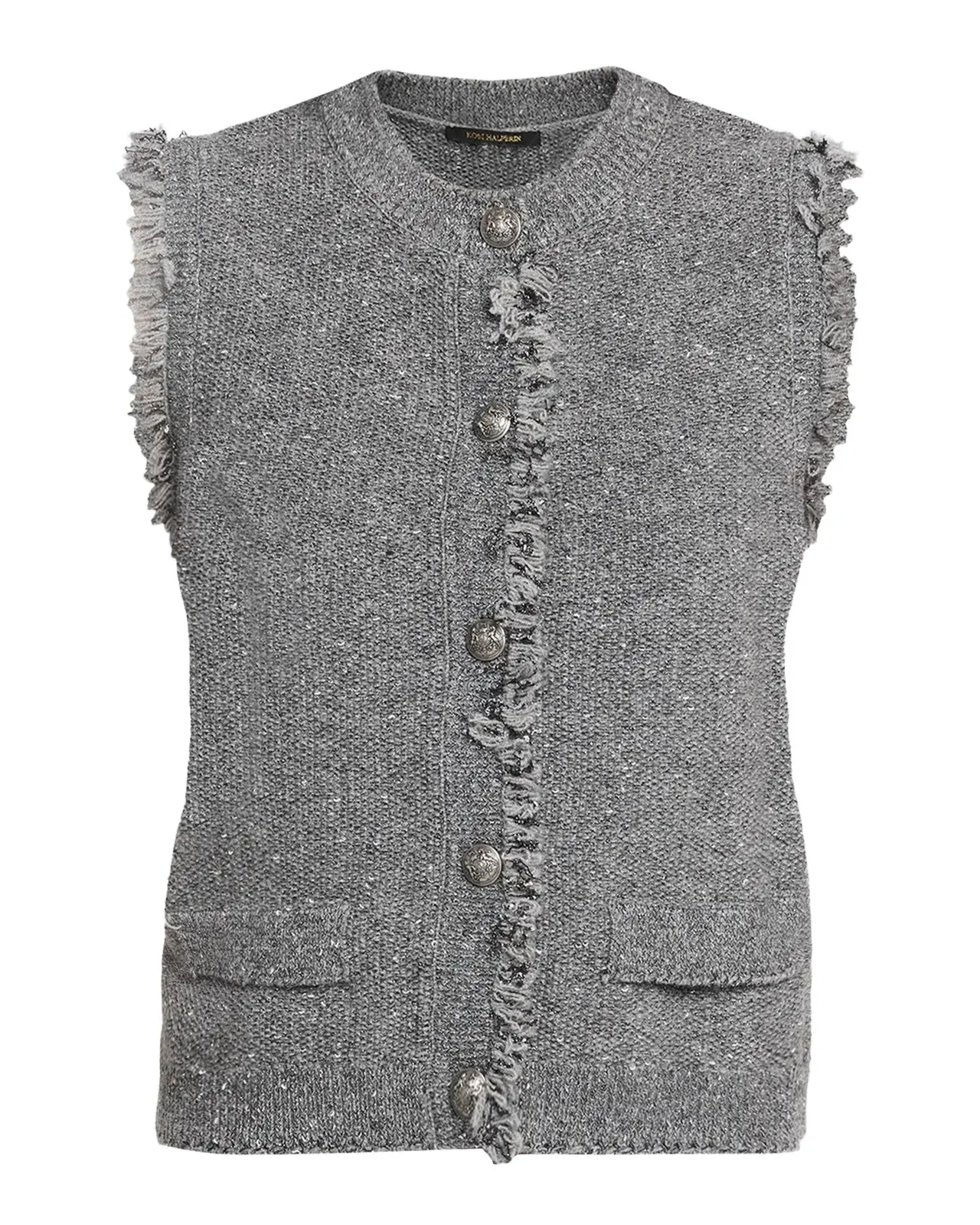 Kobi Halperin Fringed Tweed Sweater Vest