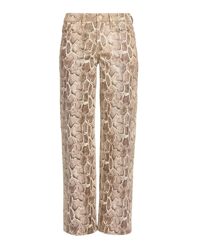 Mother The Maven Sneak Leather-Blend Pants