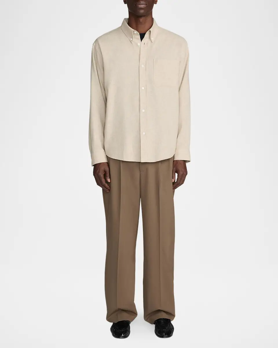 Frame Men's Wool Blend Button-Down Shirt | Thumbnail 2 Frame Men's Wool Blend Button-Down Shirt | Thumbnail 2