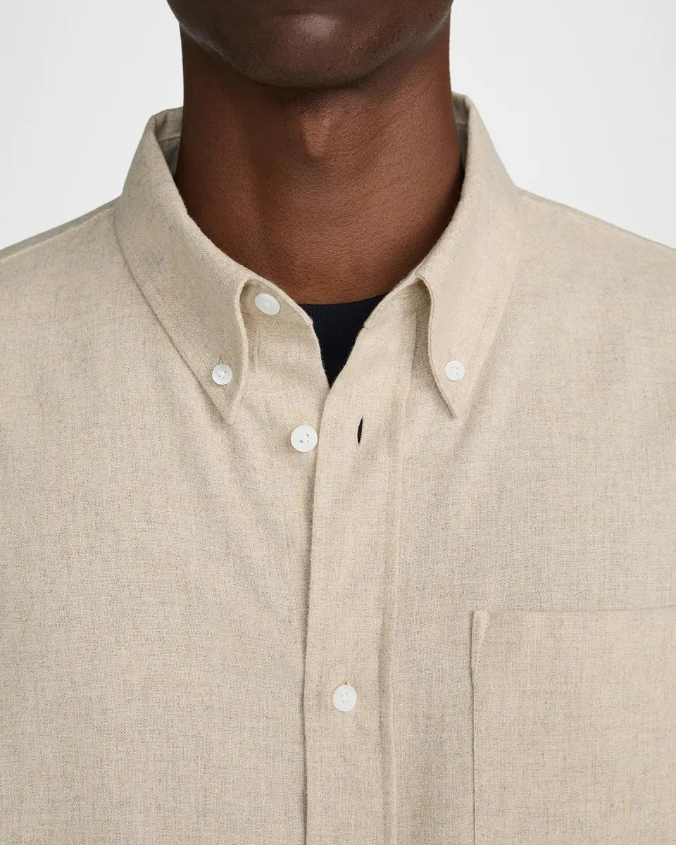 Frame Men's Wool Blend Button-Down Shirt | Thumbnail 5 Frame Men's Wool Blend Button-Down Shirt | Thumbnail 5