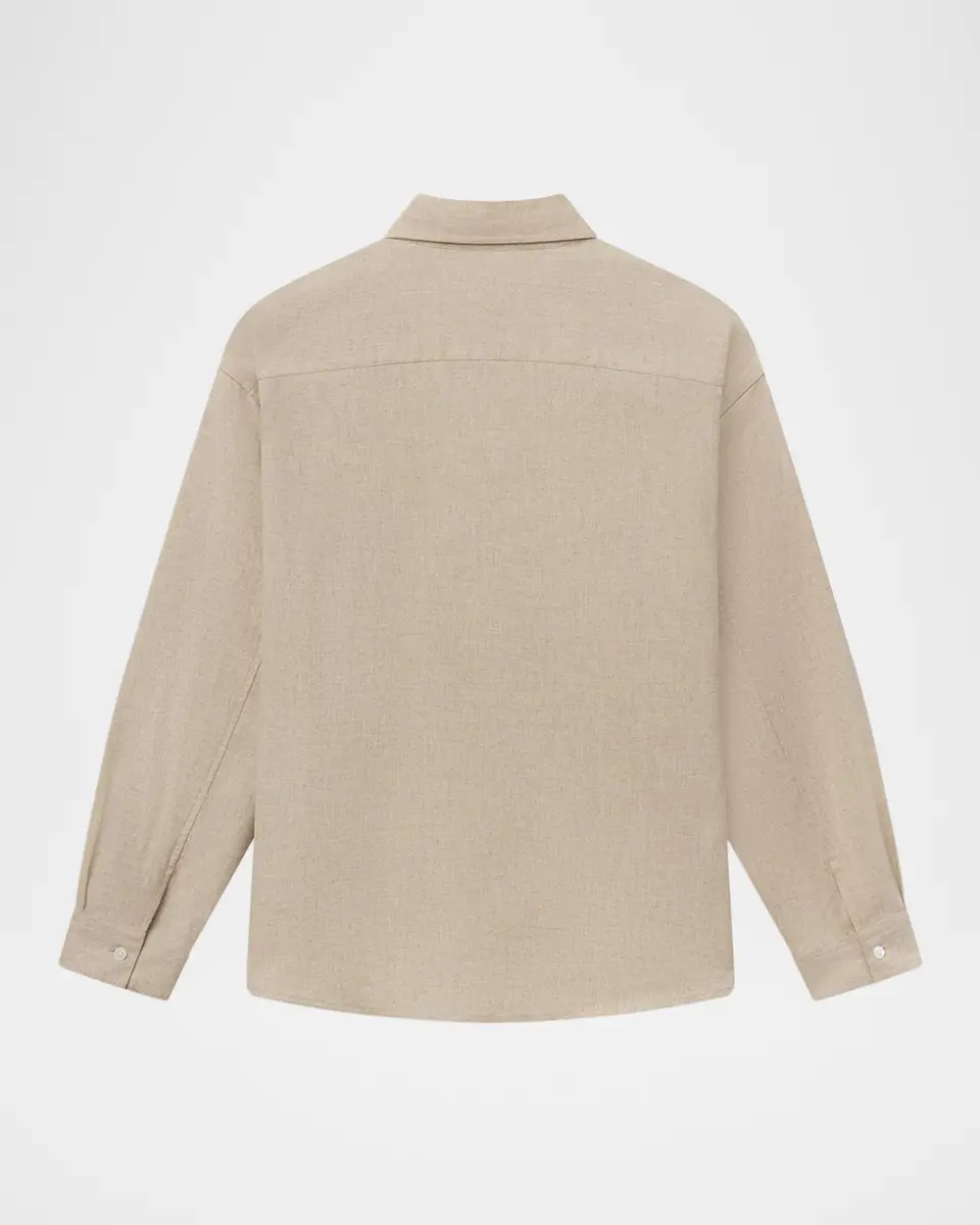 Frame Men's Wool Blend Button-Down Shirt | Thumbnail 7 Frame Men's Wool Blend Button-Down Shirt | Thumbnail 7