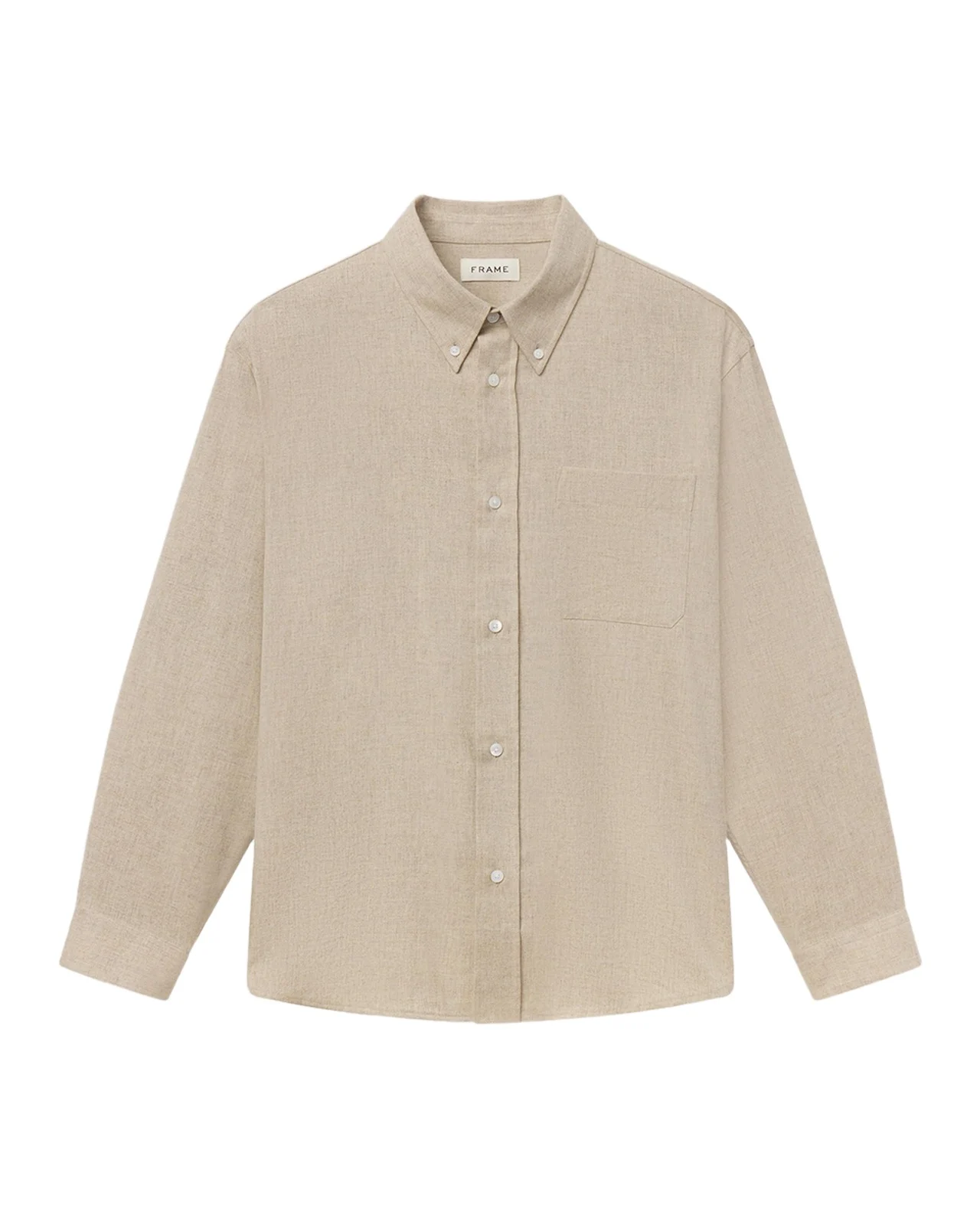Men's Wool Blend Button-Down Shirt Men's Wool Blend Button-Down Shirt