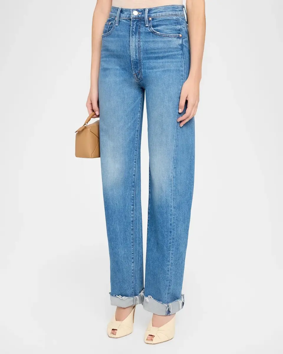 Mother The Half-Pipe Flood Cuff High-Rise Jeans | Thumbnail 4 Mother The Half-Pipe Flood Cuff High-Rise Jeans | Thumbnail 4
