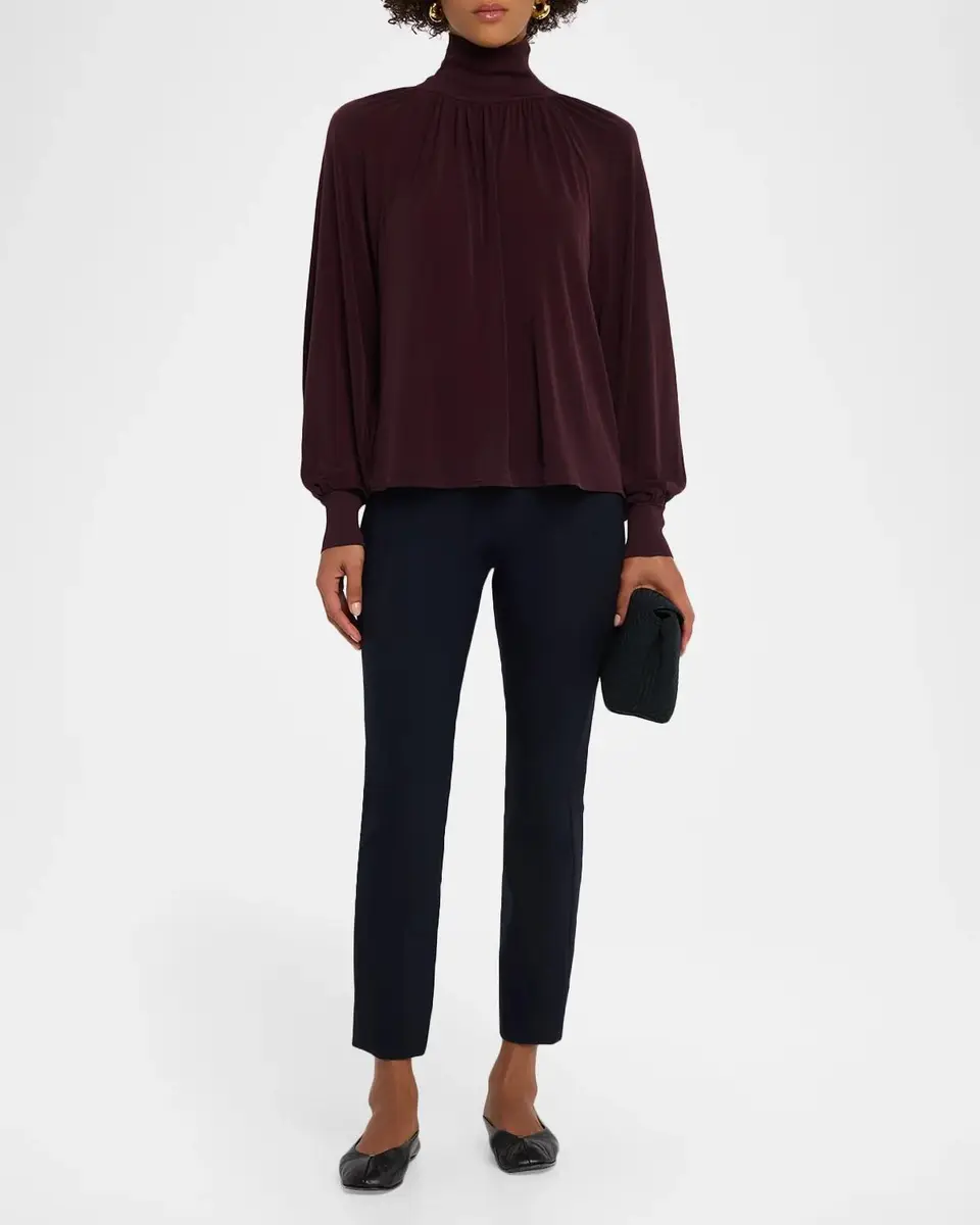 Vince Gathered Turtleneck Top | Thumbnail 2 Vince Gathered Turtleneck Top | Thumbnail 2
