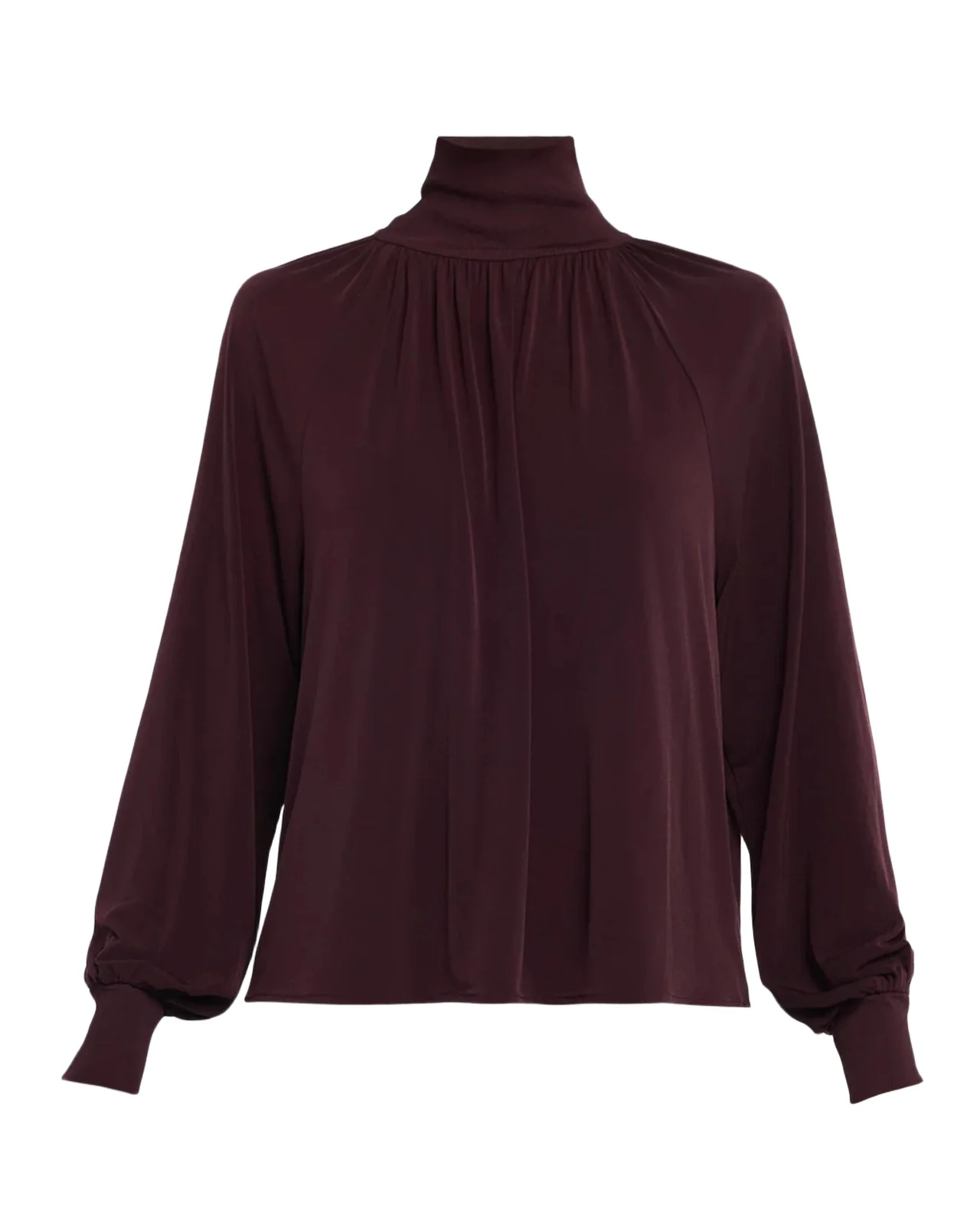 Vince Gathered Turtleneck Top