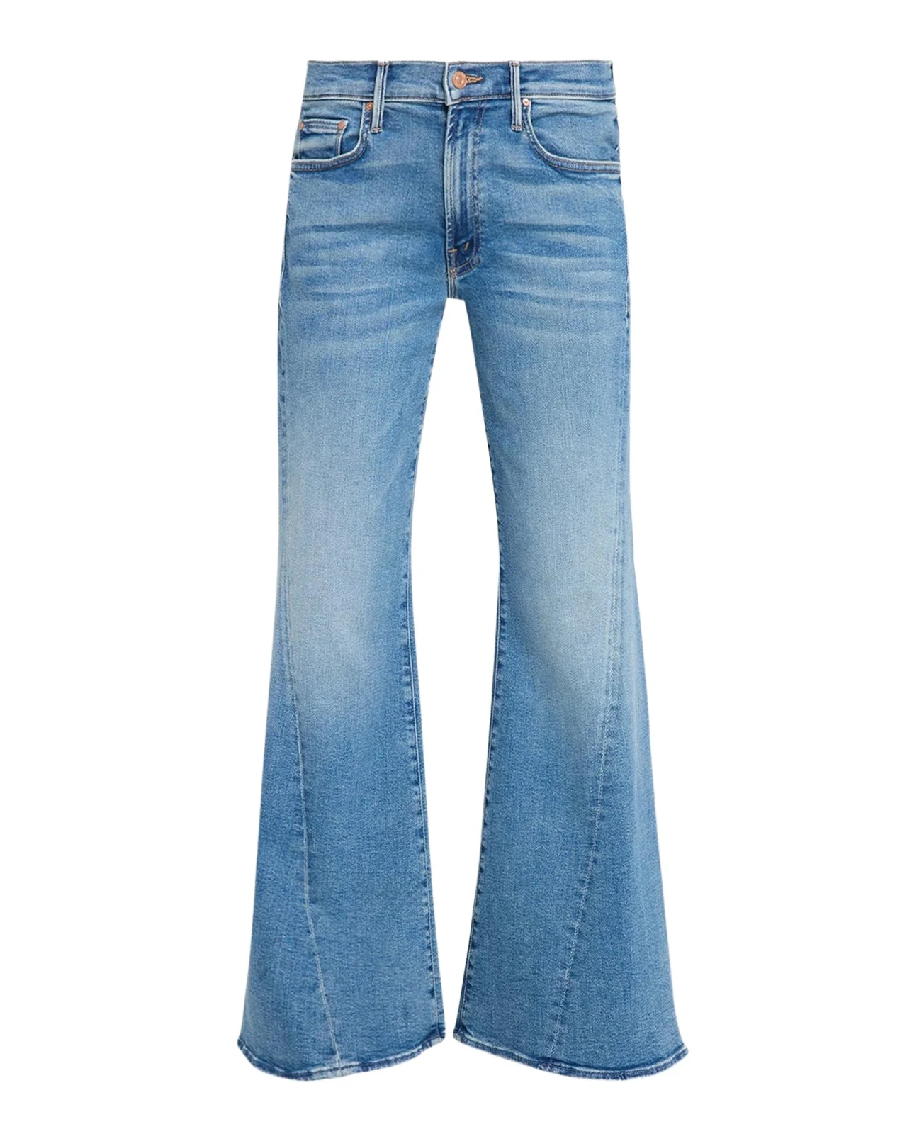 Mother Sidestepper Twist Sneak Wide-Leg Jeans