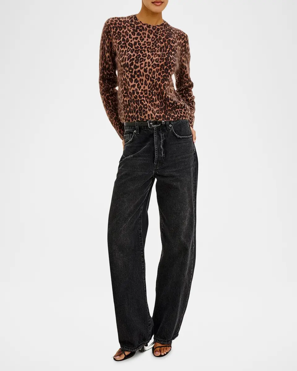 RAILS Sofia Leopard Print Wool-Cashmere Top | Thumbnail 2 RAILS Sofia Leopard Print Wool-Cashmere Top | Thumbnail 2