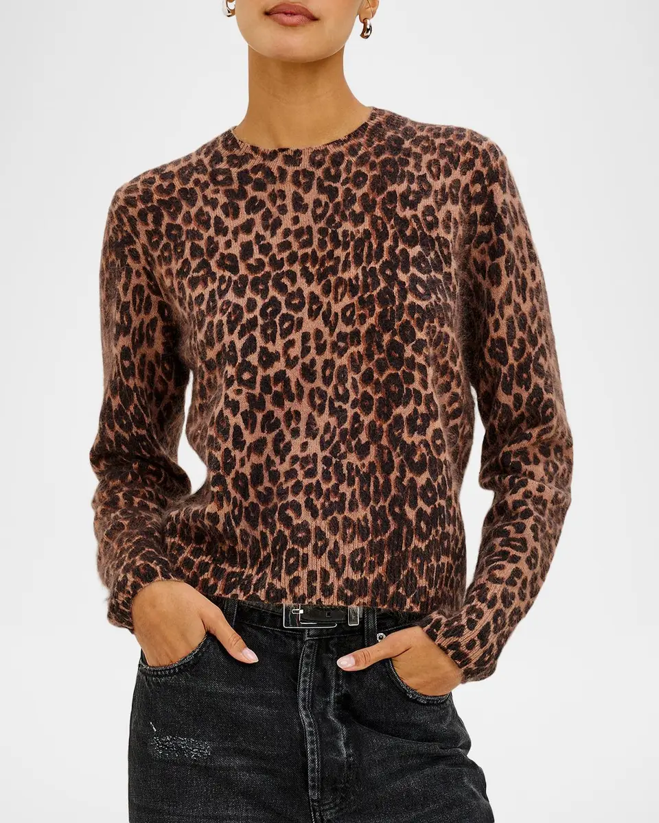 RAILS Sofia Leopard Print Wool-Cashmere Top | Thumbnail 4 RAILS Sofia Leopard Print Wool-Cashmere Top | Thumbnail 4