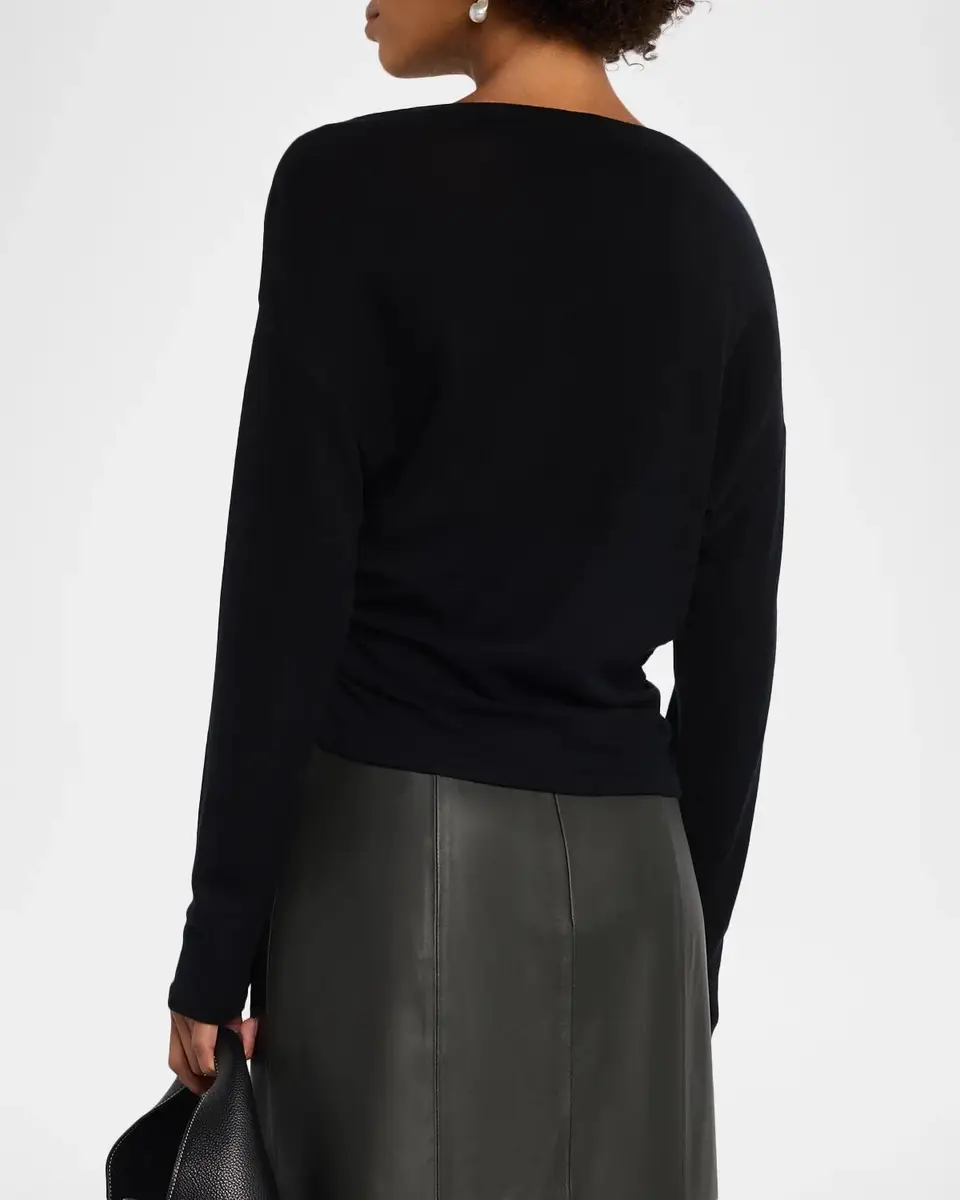 Vince Draped High-Neck Top | Thumbnail 3 Vince Draped High-Neck Top | Thumbnail 3