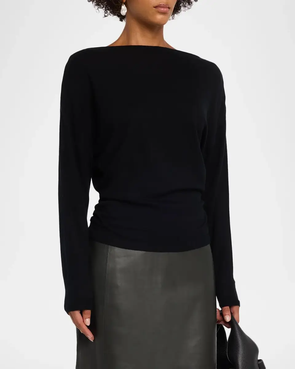 Vince Draped High-Neck Top | Thumbnail 4 Vince Draped High-Neck Top | Thumbnail 4